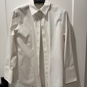 Coldwater Creek white embroidered tunic size PL